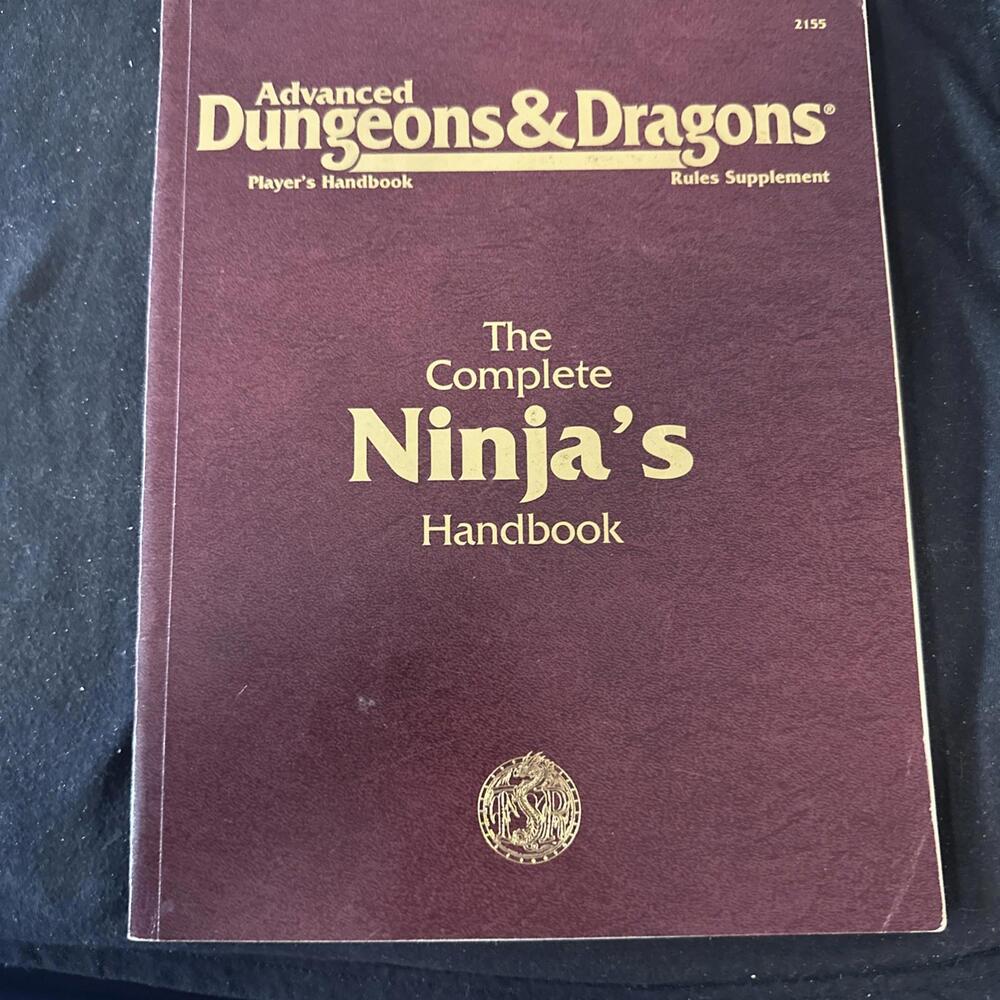 ADnD The Complete Ninja's Handbook TSR 1995 Handbook 2155 Dungeons & Dragons